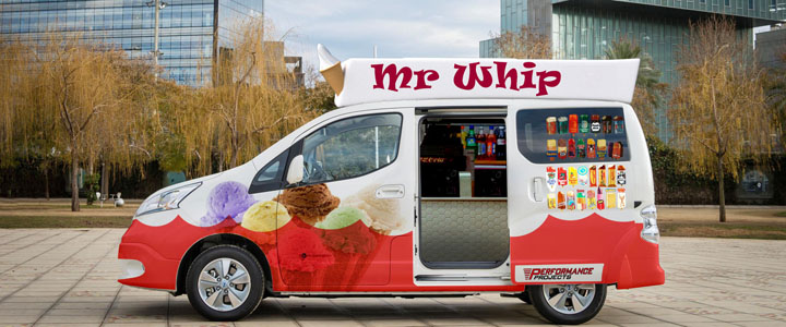 All-electric ice cream van 